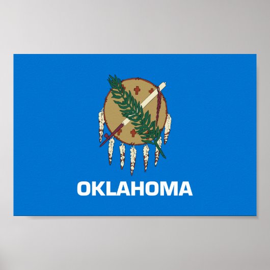 Vlag van Oklahoma Poster (Voorkant)