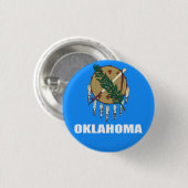 Vlag van Oklahoma Ronde Button 3,2 Cm (Voorkant /achterkant)