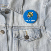 Vlag van Oklahoma Ronde Button 5,7 Cm (In situ)