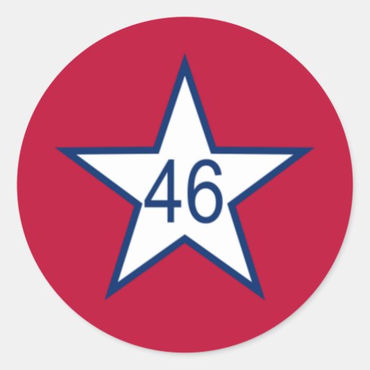 Vlag van Oklahoma Ronde Sticker (Voorkant)