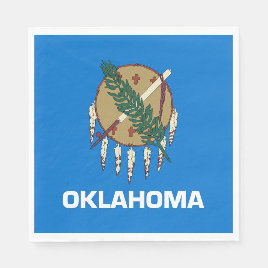 Vlag van Oklahoma Servet (Voorkant)