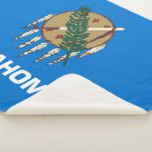 Vlag van Oklahoma Sherpa Deken (3/4)