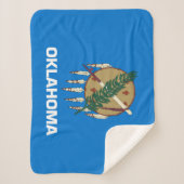 Vlag van Oklahoma Sherpa Deken (Voorkant)