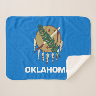 Vlag van Oklahoma Sherpa Deken
