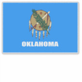 Vlag van Oklahoma Sticker (Voorkant)