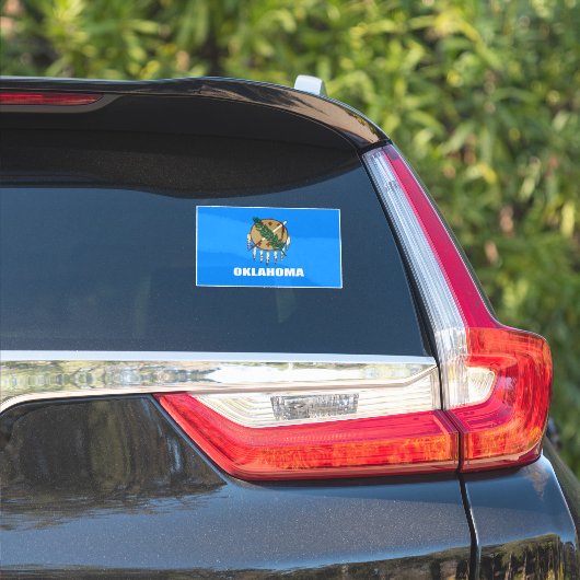 Vlag van Oklahoma Sticker (Auto Zijkant)