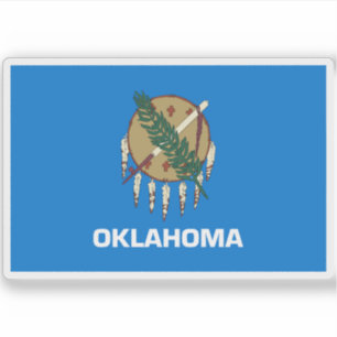 Vlag van Oklahoma Sticker