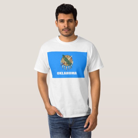 Vlag van Oklahoma T-shirt (Voorkant volledig)