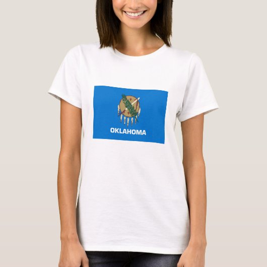 Vlag van Oklahoma T-shirt (Voorkant)