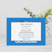 Vlag van Oklahoma, Vlag van Oklahoma Wedding Kaart (Staand voorkant)