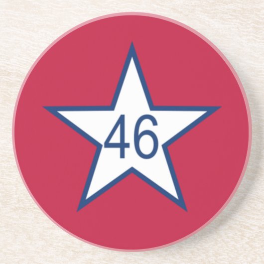 Vlag van Oklahoma Zandsteen Onderzetter (Voorkant)