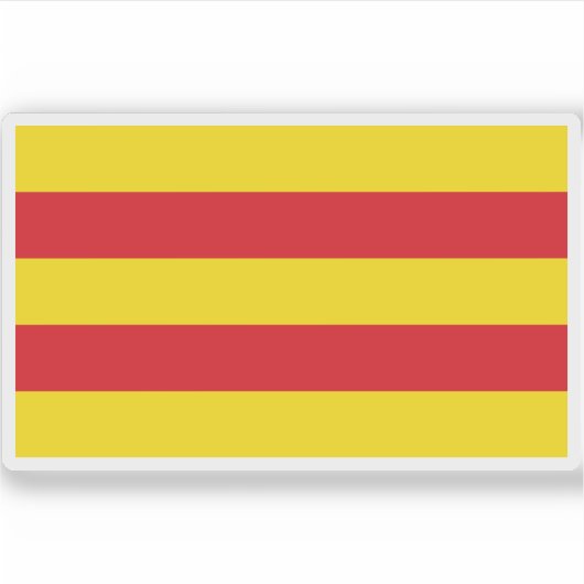 Vlag van Oldenburg, Duitsland Sticker (Voorkant)