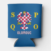 Vlag van Olomouc Blikjeskoeler (Voorkant)
