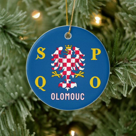 Vlag van Olomouc Keramisch Ornament (Boom)