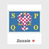 Vlag van Olomouc, Tsjechië Sticker (Vel)