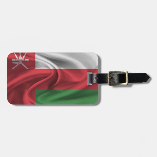Vlag van Oman Bagagelabel (Voorkant horizontaal)