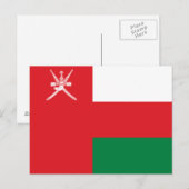 Vlag van Oman Briefkaart (Voorkant / Achterkant)