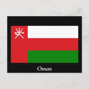 Vlag van Oman Briefkaart