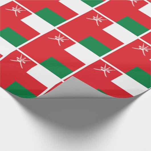 Vlag van Oman Cadeaupapier (Hoek)