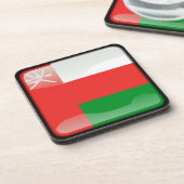 Vlag van Oman Drankjes Onderzetter (Linkerzijde)