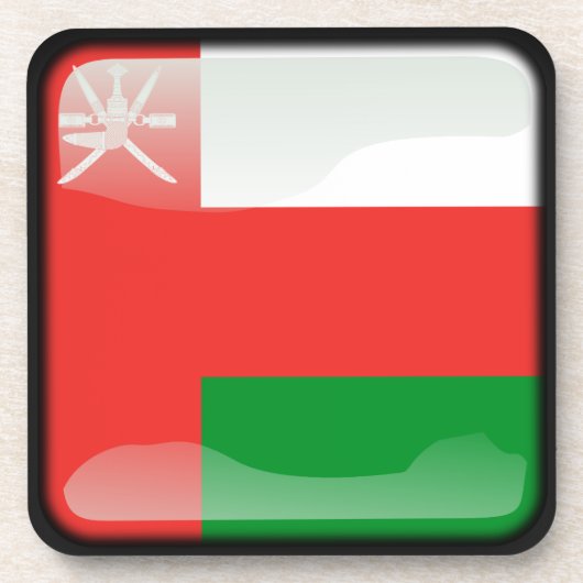 Vlag van Oman Drankjes Onderzetter (Voorkant)