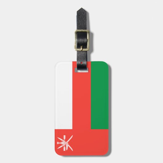 Vlag van Oman Easy ID Persoonlijk Bagagelabel (Voorkant verticaal)