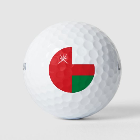 Vlag van Oman Golfballen (Voorkant)