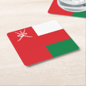 Vlag van Oman Kartonnen Onderzetters (Schuin)