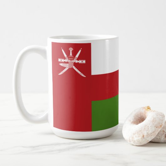 Vlag van Oman Koffiemok (Met donut)