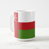 Vlag van Oman Koffiemok (Voorkant links)