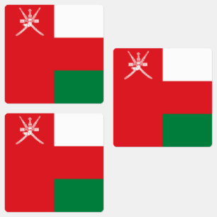 Vlag van Oman Labels