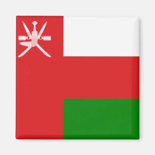 Vlag van Oman Magneet (Voorkant)