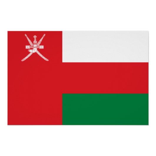 Vlag van Oman Perfect Poster (Voorkant)