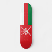 Vlag van Oman Persoonlijk Skateboard (Voorkant)
