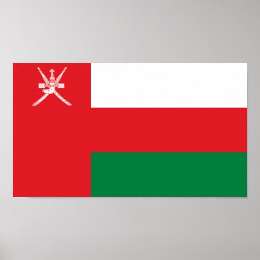 Vlag van Oman Poster (Voorkant)