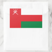 Vlag van Oman Rechthoekige Sticker (Tas)