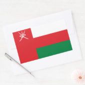 Vlag van Oman Rechthoekige Sticker (Envelop)