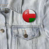 Vlag van Oman Ronde Button 5,7 Cm (In situ)