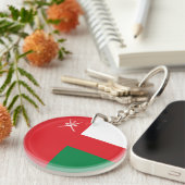 Vlag van Oman Sleutelhanger (Voorkant Rechts)