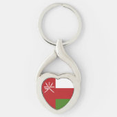 Vlag van Oman Sleutelhanger (Voorkant)