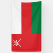 Vlag van Oman Spandoek (Verticaal)