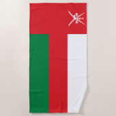 Vlag van Oman Strandlaken (Voorkant)