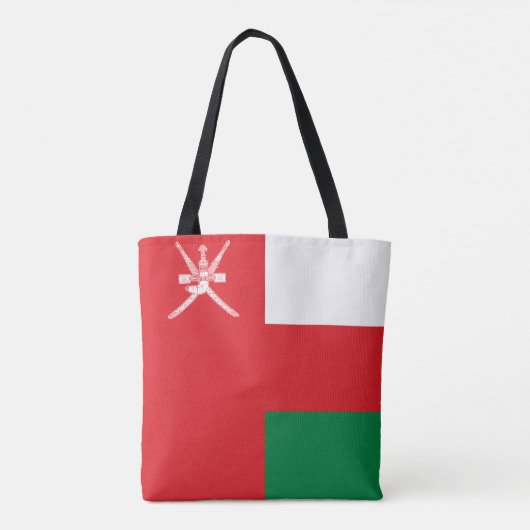 Vlag van Oman Tote Bag (Achterkant)