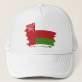 Vlag van Oman Trucker Pet (Voorkant)