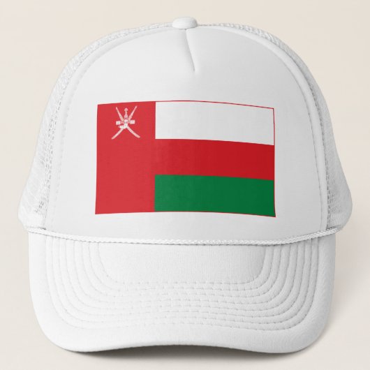 Vlag van Oman Trucker Pet (Voorkant)