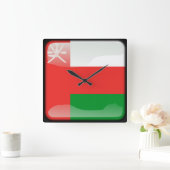 Vlag van Oman Vierkante Klok (Huis)