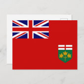 Vlag van Ontario Briefkaart (Voorkant / Achterkant)