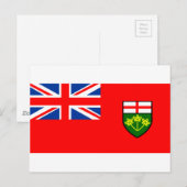 Vlag van Ontario Briefkaart (Voorkant / Achterkant)