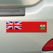 Vlag van Ontario Bumpersticker (Op auto)