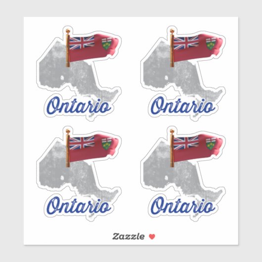 Vlag van Ontario Sticker (Vel)